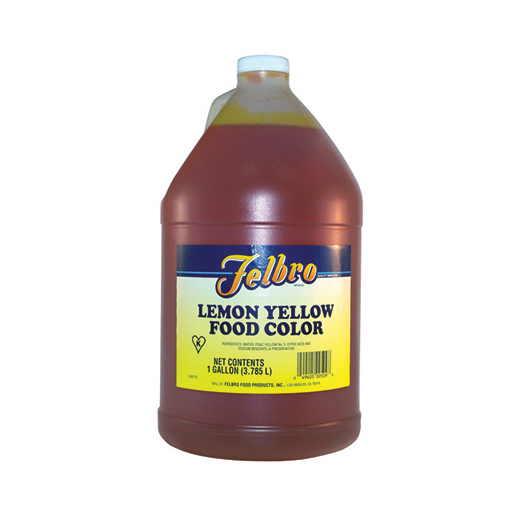 Lemon Yellow Shade Food Coloring 1 gal