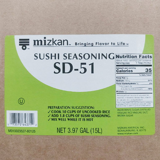 Vinegar, Sushi Seasoning SD51 3.97 gal 